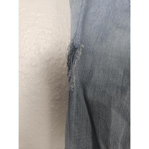 Free People Womens Distressed Light Wash Ripped Frayed Hem Jeans Size W24 XS - Picture 5 of 9